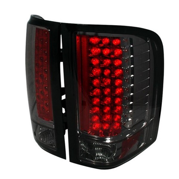 Overtime LED Tail Lights for 07 to 11 Chevrolet Silverado- Smoke - 7 x 18 x 25 in. OV3184367 - main